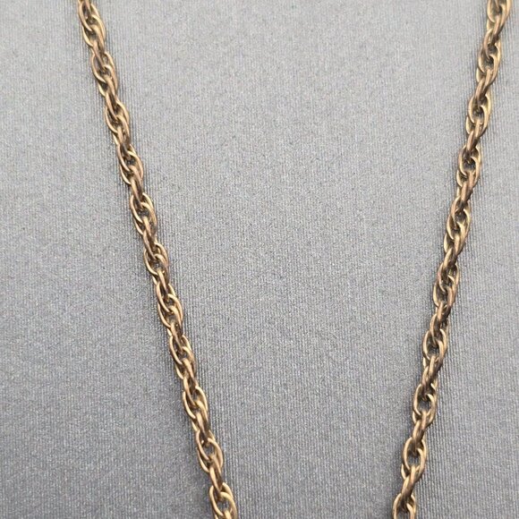 VTG Gold-Filled Engraved Floral Heart "MOM" Locket Pendant Necklace 20" - Picture 9 of 14